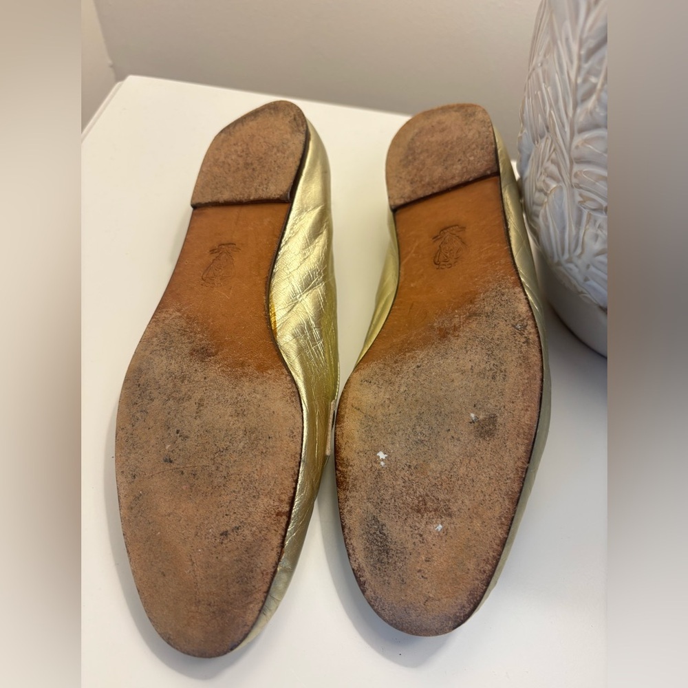 Vintage Women’s Gold Gucci Loafers Size 37 - Picture 4 of 5